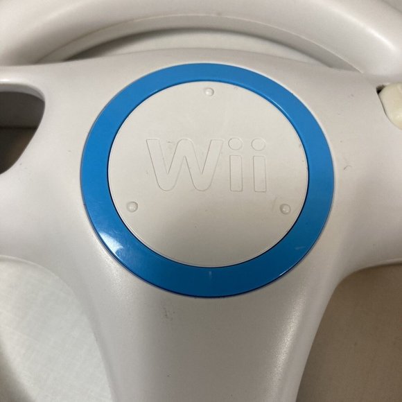 Nintendo Wii Remote Controller with Wheel for Mario Kart Racing Game OEM Genuine - Picture 3 of 12